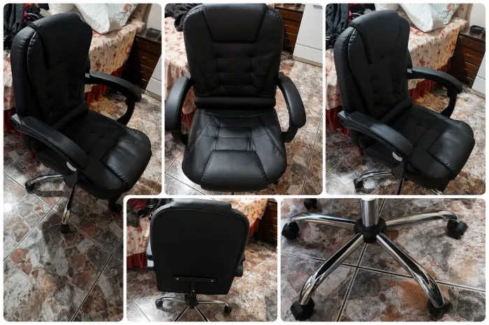 Cadeira Executiva Ergonômica Preta - Muito Confortável