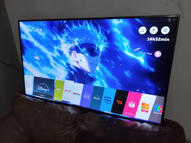 Smart TV LG 50 polegadas 4K ultra vários aplicativos 