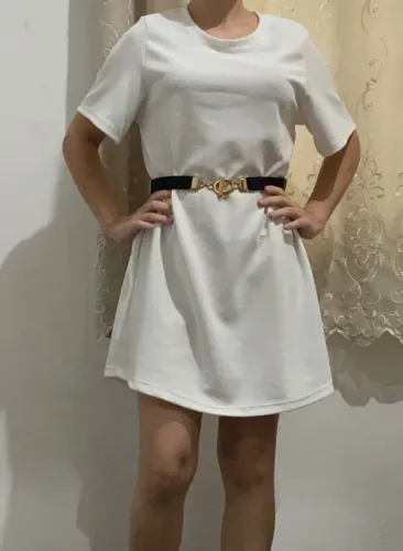 Vestido Branco Curto - Tam M - Agora Sou Mãe