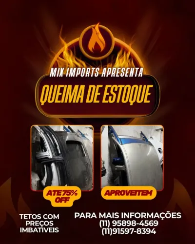 ? MEGA LIQUIDAÇÃO DE TETOS AUTOMOTIVOS - MIX IMPORTS ?