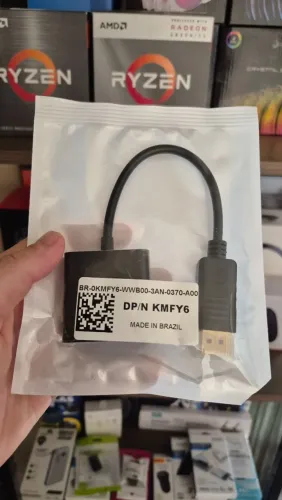 Adaptador Displayport para VGA novo, lacrado, com garantia!