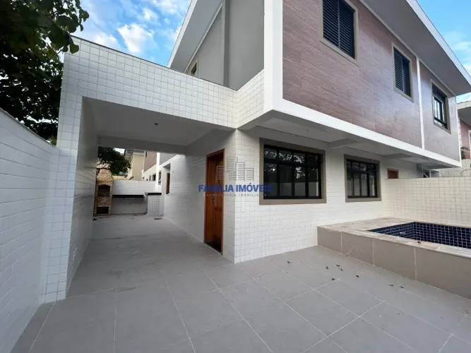 Casa à venda Santos/SP Vila Belmiro Piscina Churrasqueira 3 quartos