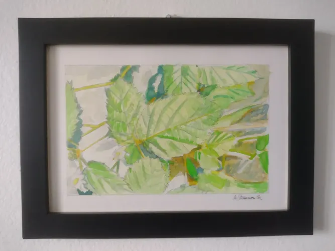 Aquarela 15x21cm com moldura paisagem 8