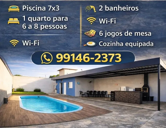 Área de lazer na vila Ipiranga. Preço pacote ou diárias 