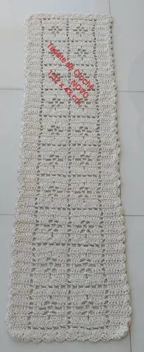Tapete/Passadeira de Crochê 1,52 x43cm NOVO