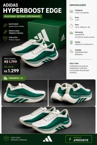 Adidas Hyperboost Edge 42