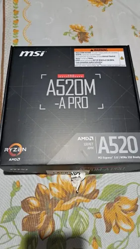 Vendo placa mãe mancer A520M DX + processador AMD Ryzen 5 5600GT