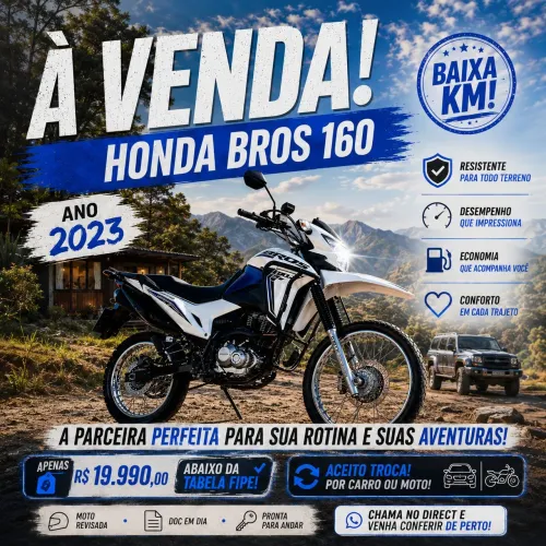 HONDA BROS 160 2023 - COMPLETA
