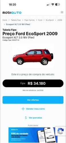 Ford Ecosport XLT 1.6/ 1.6 Flex 8V 5P 2009