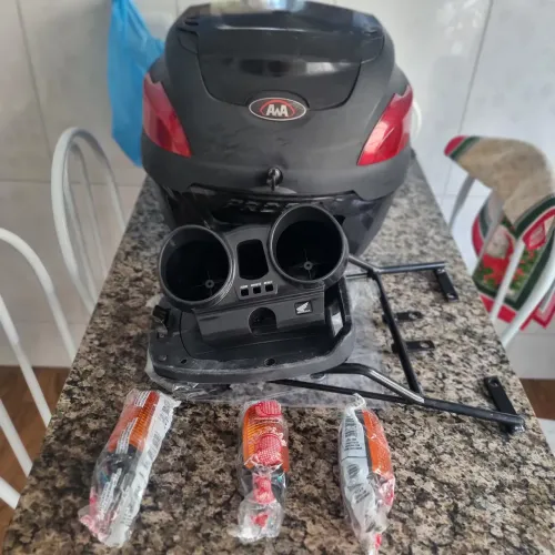 BAU DE MOTO COM SUPORTE COMPLETO
