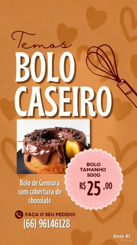 Bolos caseiros 