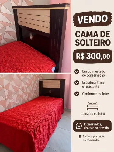 CAMA SOLTEIRO CONSERVADA
