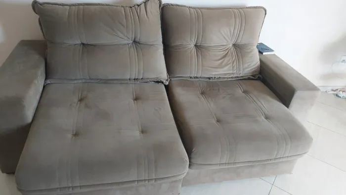 Sofá retrátil 3 lugares 