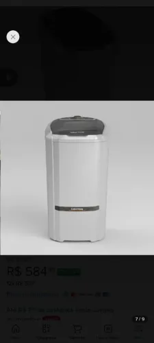 Tanquinho Colormaq Lavadora Roupas Semi-automática Lcs 10kg