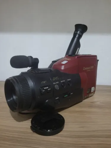 Filmadora Antiga JVC GR-M3U VHS-C Vintage Com Manual Coleção