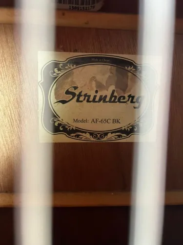 Violão Strinberg AF-65C BK Preto ? regulado aceito trocas 