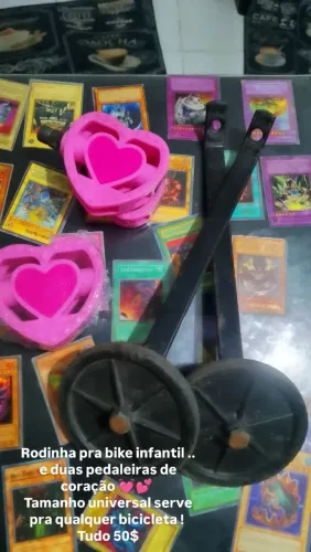 Pedal e rodinha pra bicicleta infantil