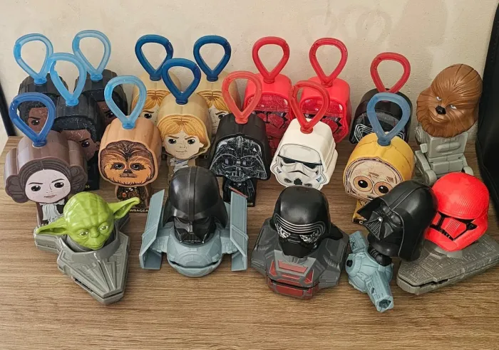 Brinquedos da coleção Star Wars do Mc Donald's Lote com vinte