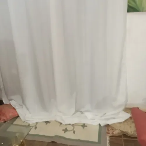 CORTINAS BRANQUINHAS LINDAS COM 2.80 DE LARGURA POR 2.70  DE ALTURA *ZSP2.70