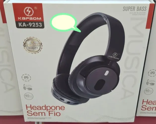 Fone de ouvido sem fio Bluetooth kapaom 