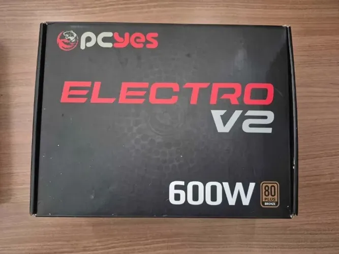 Fonte PCYES Electro V2 600W 80 Plus Bronze