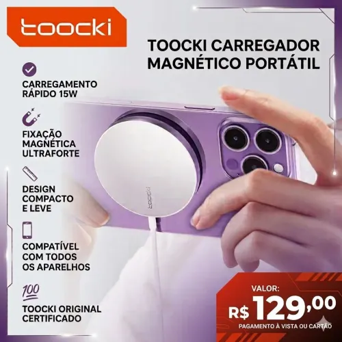 Carregador Por Indução Toocki (Original e Lacrado)