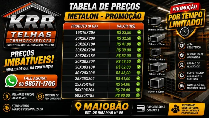 SUPERPROMOÇÃO METALONS