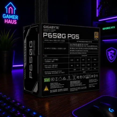 Fonte Gigabyte ATX 650W 80 Plus Gold