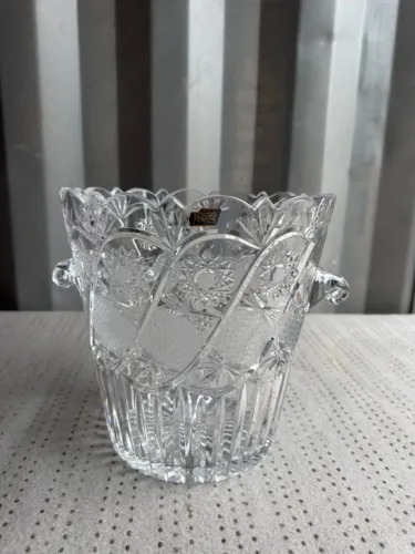 Champanheira Ou Balde De Gelo Em Cristal Polonês