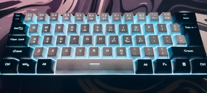 Kit periféricos teclado 60% rgb mause gamer dpi 800-6000 headset rgb 50mm driver com mic