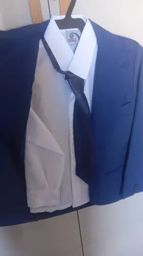 Terno azul completo para 4 anos
