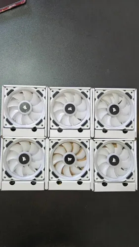 KIT ventoinhas fan Corsair LL Brancas White