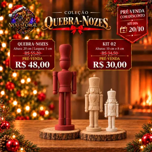 Decoração de natal - Quebra nozes e bandeja