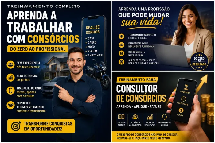 Treinamento para Consultor de Consórcios | Comece Sem Experiência