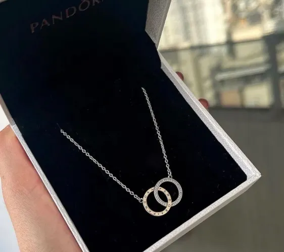 Colar Pandora dois círculos