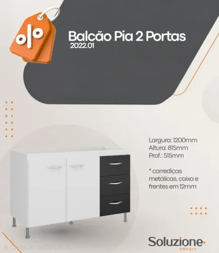 Balcão para pia
