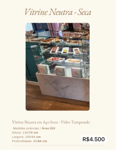 Vitrine Neutra Seca
