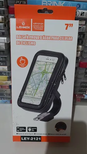 Bolsa prova d'água para celular.