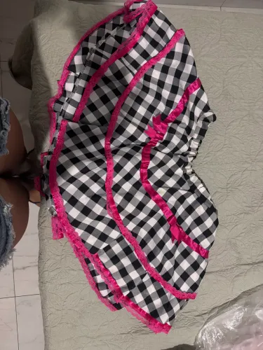 Saia rosa de festa junina
