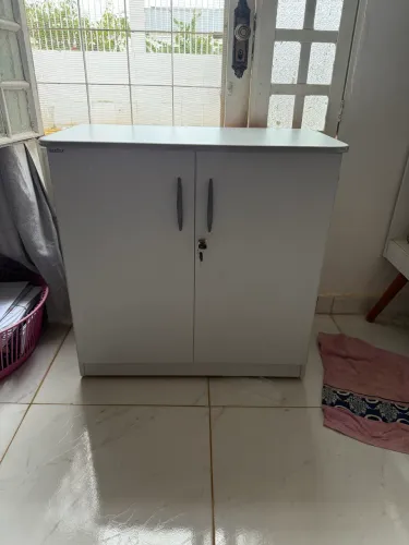 Armário baixo 2 portas novo cinza ou preto