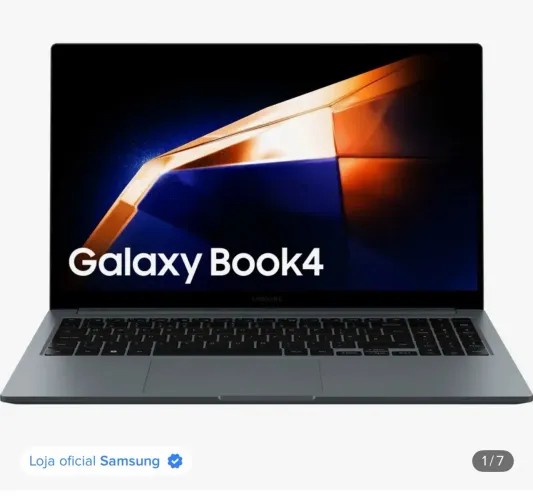 Notebook Samsung Book4,16gb, 512gb Ssd, 15.6'' Full Hd Led, 1.55 Kg - Grafite