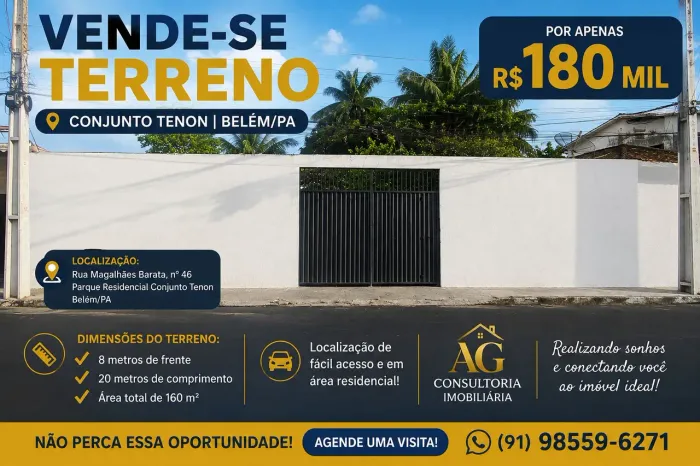 VENDE-SE TERRENO - CONJUNTO TENONÉ| BELÉM/PA ?