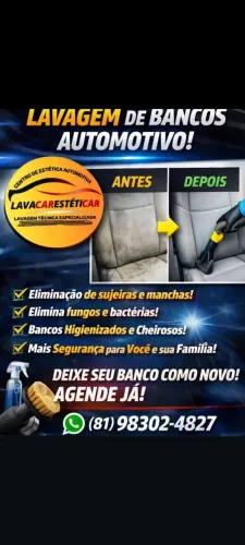 Lavagem Técnica de bancos automotivo
