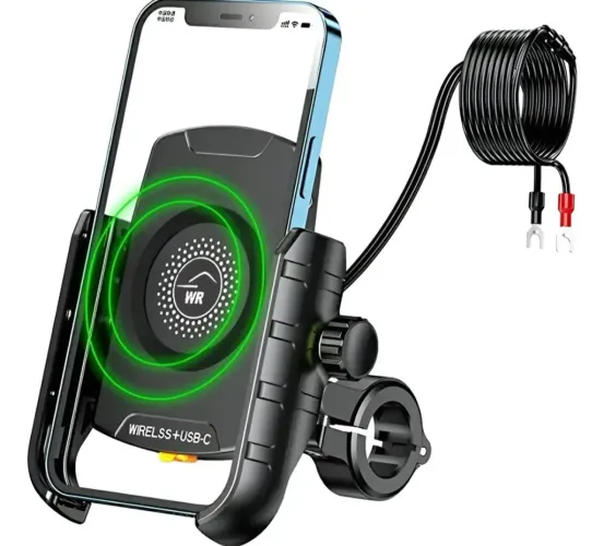 Carregador Suporte de Celular para Moto Por Indução WR