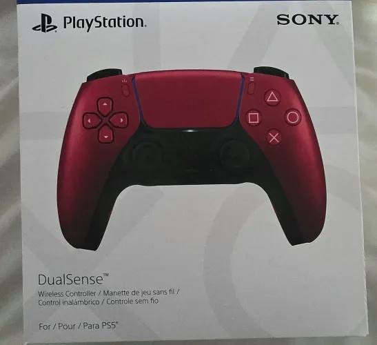 Controle PS5 Vermelho Volcânico, Verde Chrome, Azul Indigo