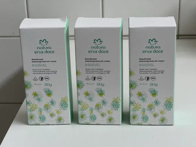Kit  desodorante em creme erva doce