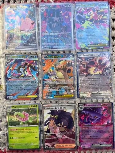 Lote 9 cartas NM Pokémon Full Art / EX / AR Greninja TCG