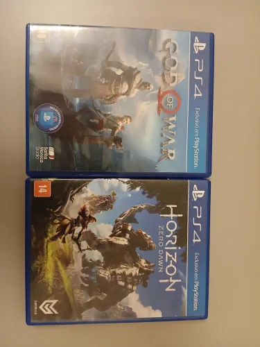 2 jogos PS4: God of War e Horizon