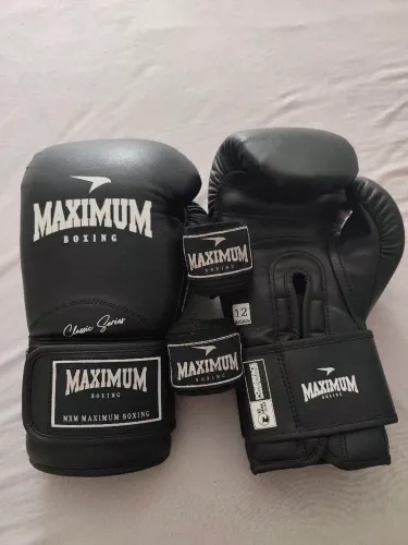 ? KIT COMPLETO DE BOXE - SACO DE PANCADA PUNCH + LUVAS MAXIMUM 12 OZ