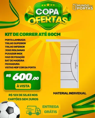 Kit de Correr Completo - Mundo das Portas